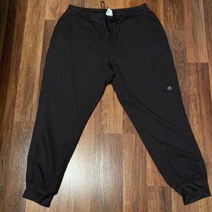 Wonderwink black jogger scrub pants